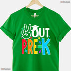 Trendy Peace Out Pre Kindergarten Last Day Of Pre-K Kids Celebration T-Shirt