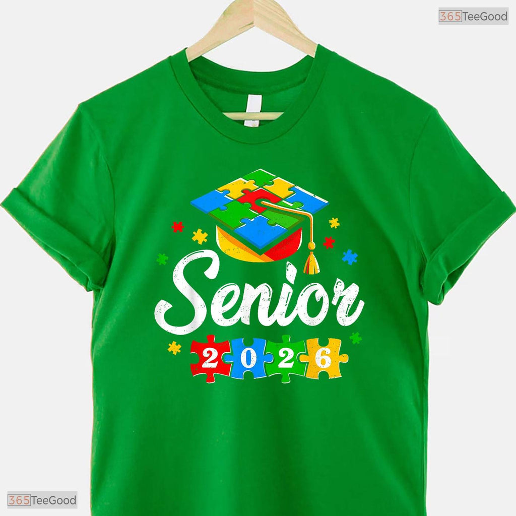 Inspiring Senior Autism Graduate 2026 Autism Graduation Senior Day T-Shirt