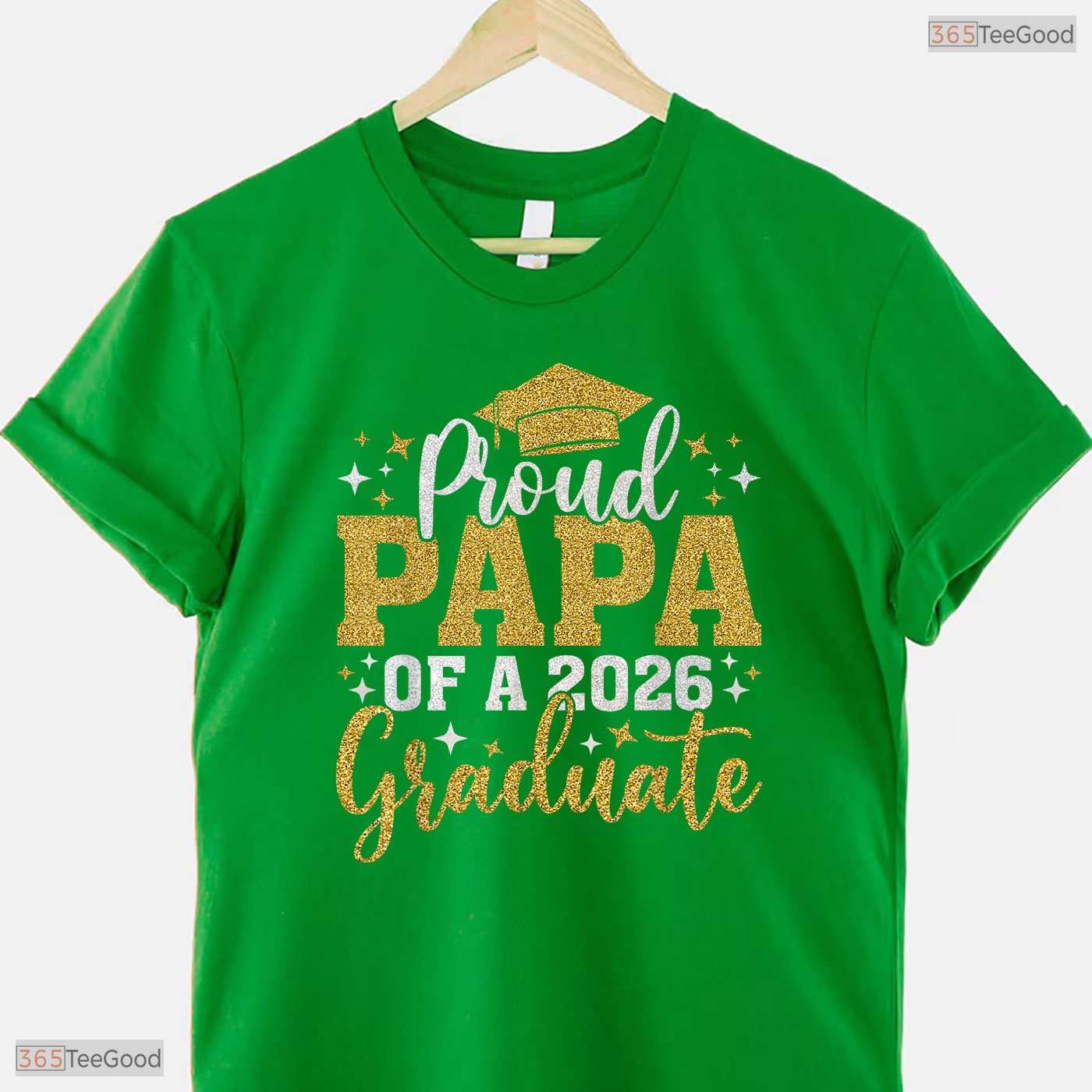 Supportive Papa Senior 2026 Proud Papa Of A Class Of 2026 Graduate T-Shirt