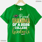 Blessed Proud Grandma Of 2026 Graduate College Graduation Party Day T-Shirt