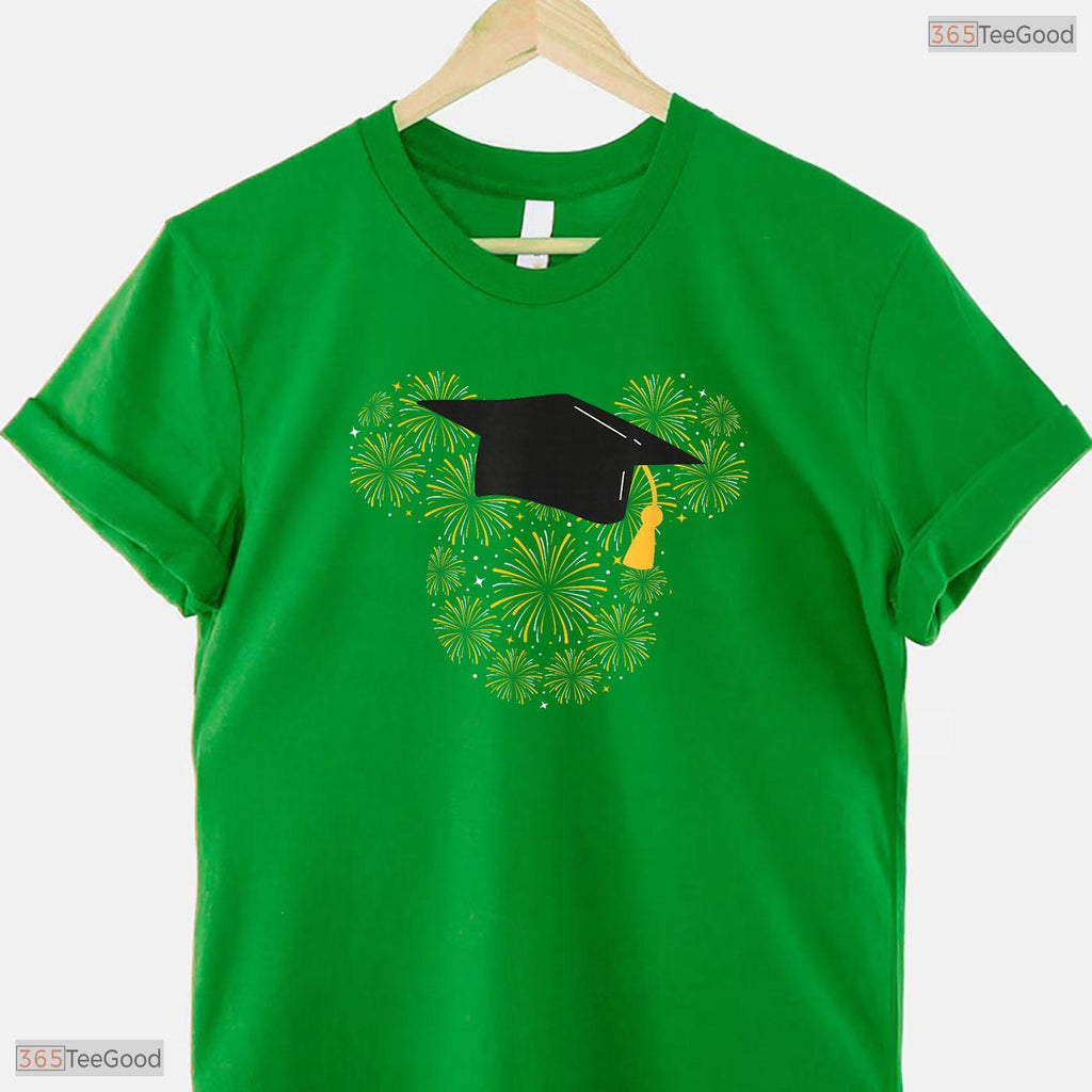 Magical Fireworks Graduated Theme Class Of 2026 Senior Celebration T-Shirt