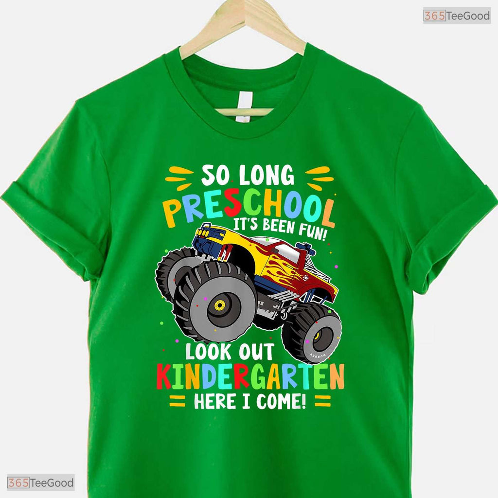 Fun So Long Preschool Graduation Big Truck Kids Celebration Party T-Shirt