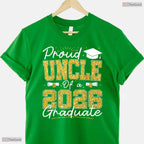 Supportive Proud Uncle Of A 2026 Graduate Senior 2026 Grad Family T-Shirt