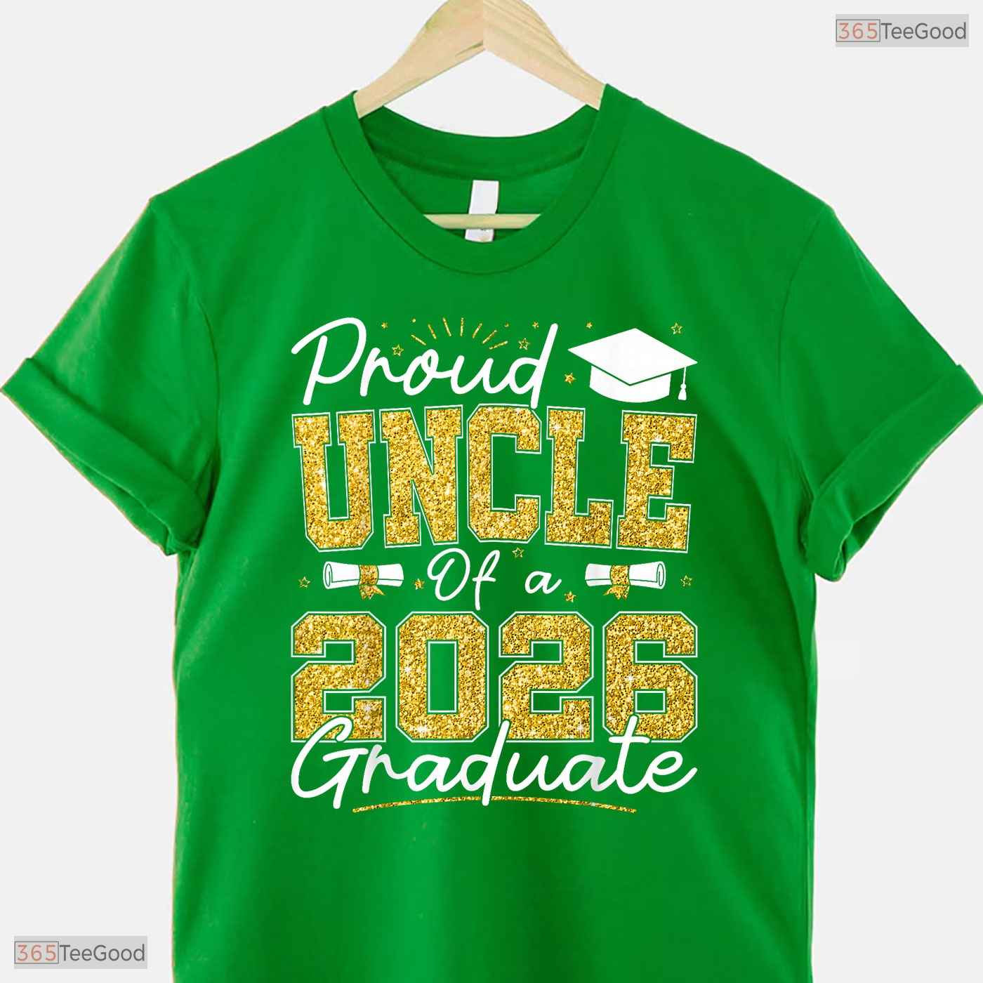 Supportive Proud Uncle Of A 2026 Graduate Senior 2026 Grad Family T-Shirt