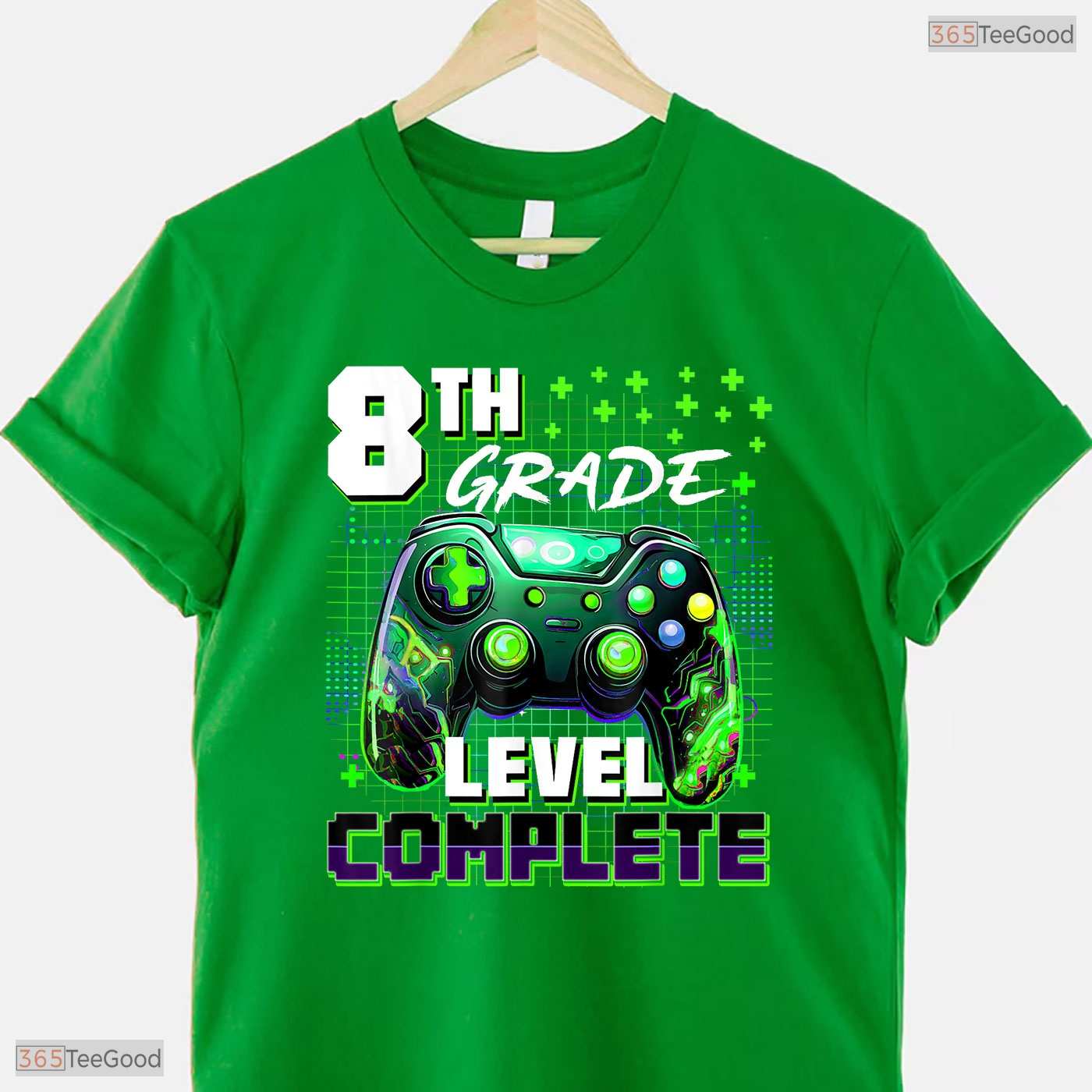 Video Gamer Controller Eighth 8th Grade Level Complete Graduation Boys T-Shirt