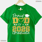 Proud Dad of A 2026 Graduate Senior Grad Family Matching Graduation T-Shirt
