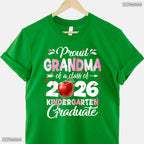 Loving Proud Grandma Of A Kindergarten Graduation Class Of 2026 T-Shirt