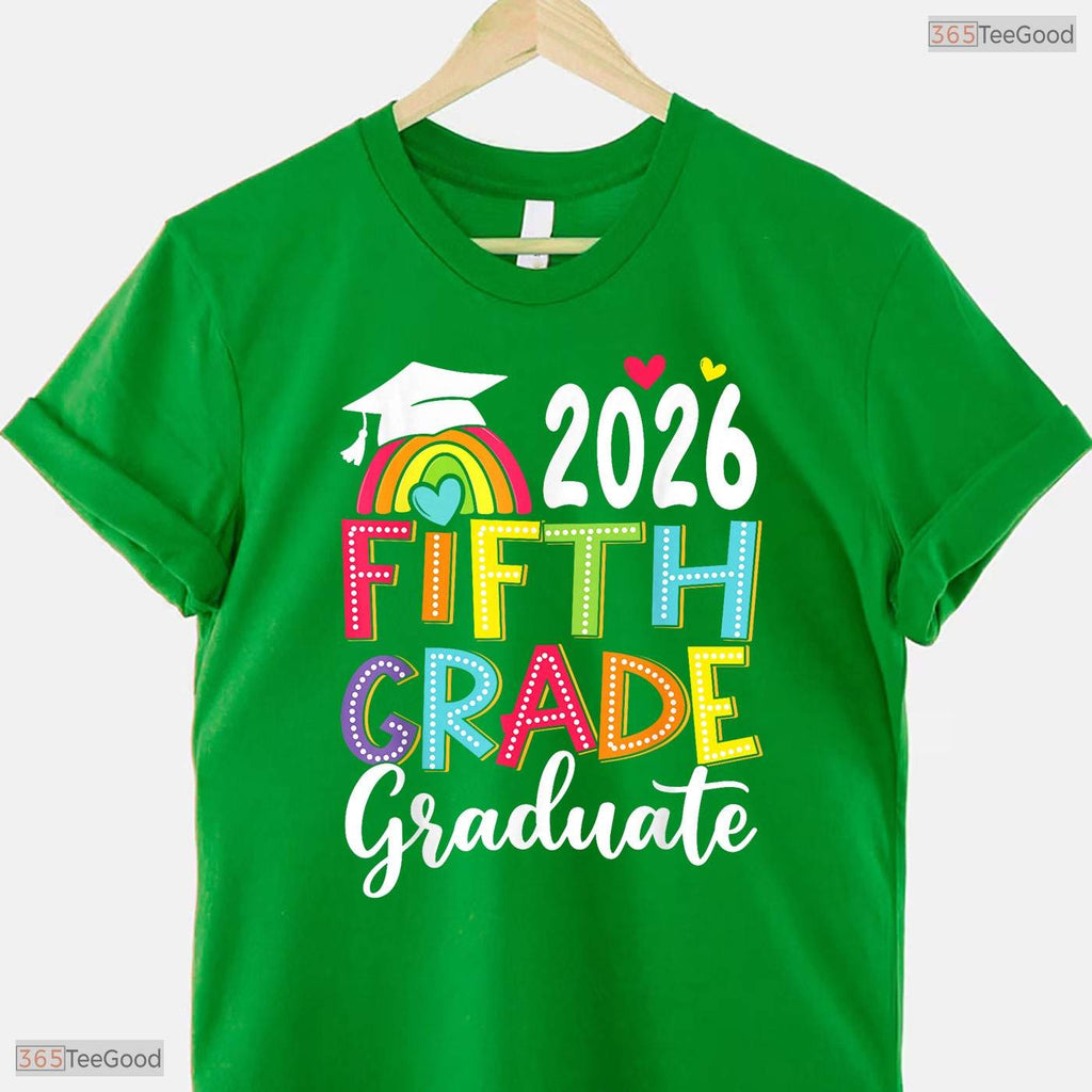 Awesome Fifth 5th Grade Grad 2026 Elementary School Graduate Kids T-Shirt