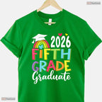 Awesome Fifth 5th Grade Grad 2026 Elementary School Graduate Kids T-Shirt
