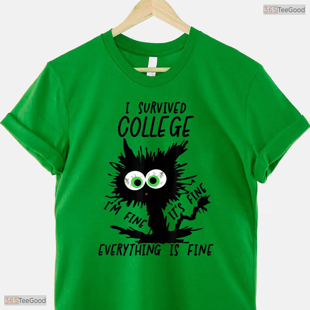 Hilarious College Grad 2026 I Survived College University Graduation T-Shirt