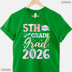 Official 5th Grade Graduation Class 2026 Elementary School Graduate Kids T-Shirt