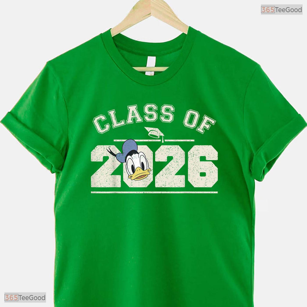 Classic Cartoon Duck Friends Graduation Class Of 2026 Celebration Party T-Shirt