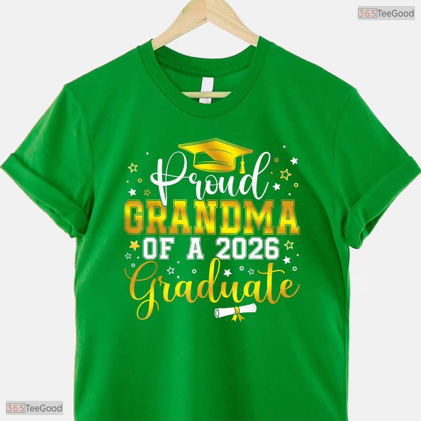 Supportive Proud Grandma Of A Class Of 2026 Graduate Senior Graduation Day T-Shirt