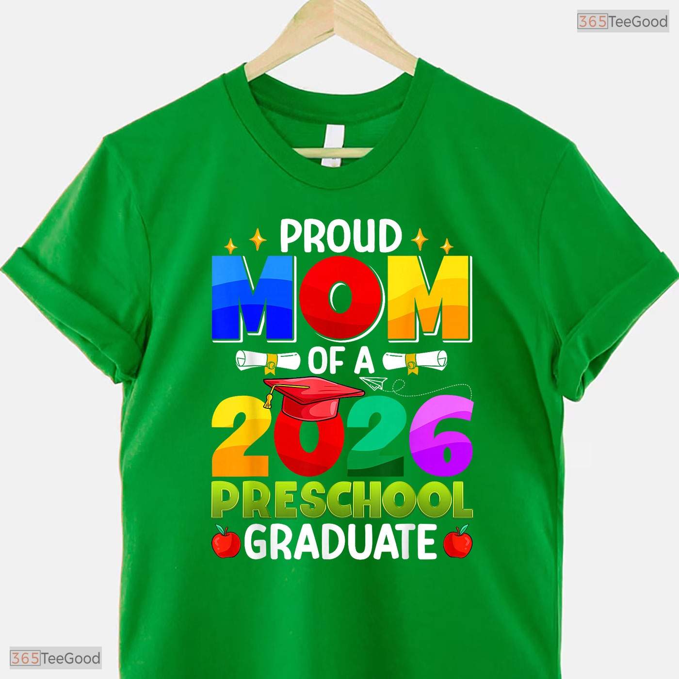 Loving Proud Mom Of A 2026 Preschool Graduate Early Education Celebration T-Shirt