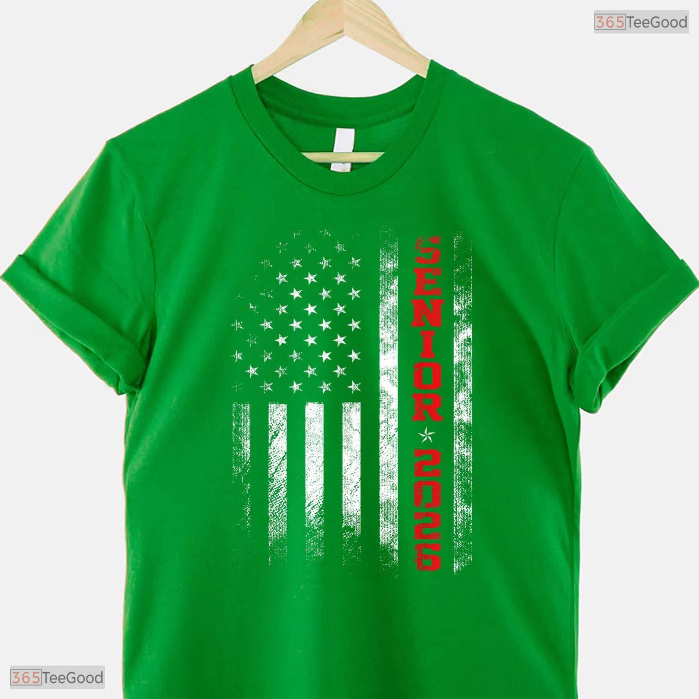Patriotic Senior Year 2026 American Flag USA Graduation Class Of 2026 T-Shirt