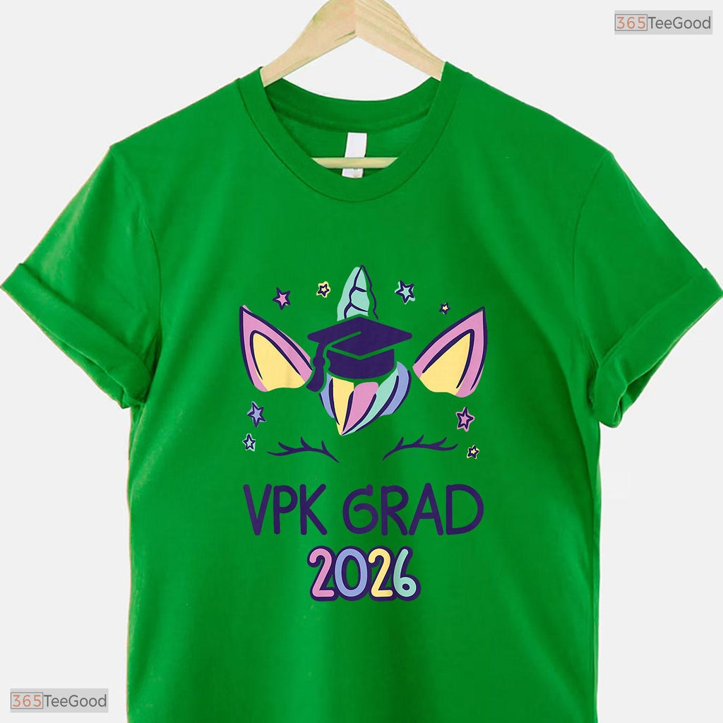 Cute Kids VPK Graduation Magical Unicorn VPK Grad Girl 2026 Celebration T-Shirt