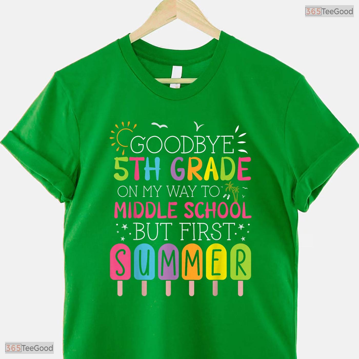 Awesome Goodbye 5th Grade Graduation To Middle School First Summer Break T-Shirt