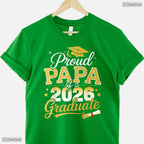 Supportive Proud Papa Of A Class Of 2026 Graduate Senior Graduation Event T-Shirt