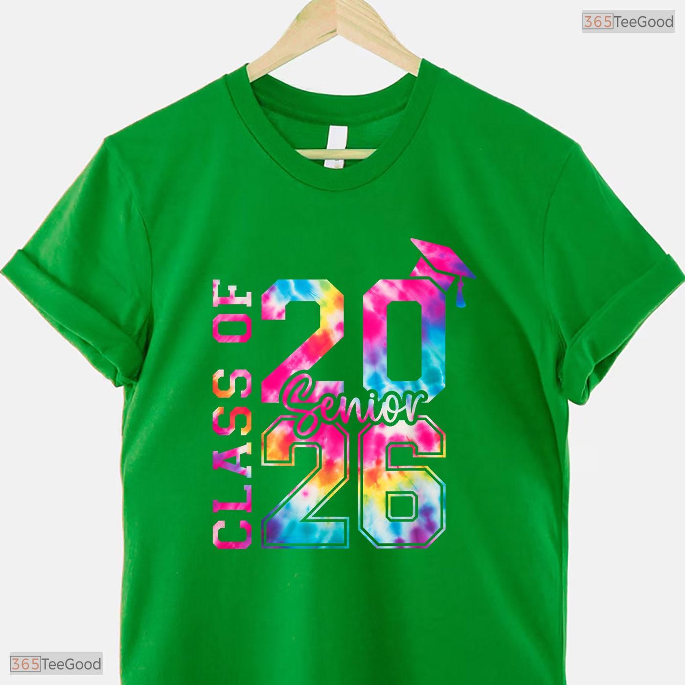 Classic Senior 2026 Class Of 26 High School College Graduation Commemorative Shirt