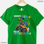 Cute Goodbye Pre-K Hello Kindergarten Dinosaur Graduation Boys Celebration T-Shirt