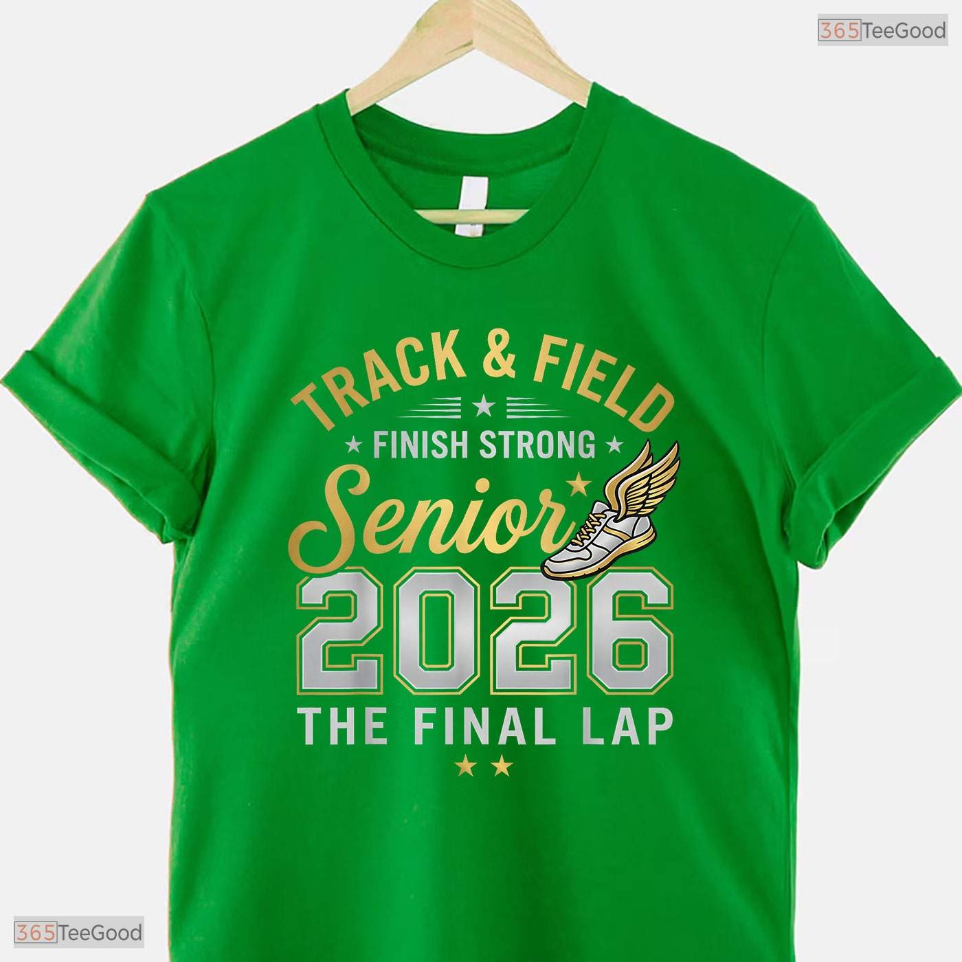 Athletic Senior 2026 Track And Field Final Lap Grad Gift Sports Celebration T-Shirt