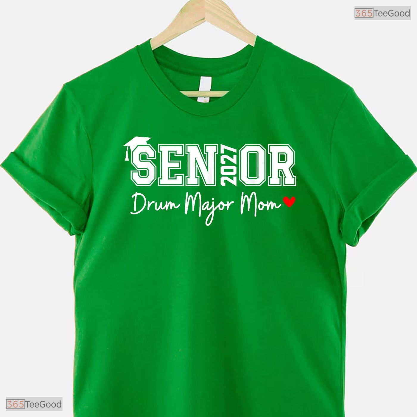 Proud Senior 2027 Drum Major Mom 2027 Marching Band Graduation Family T-Shirt