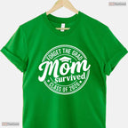 Hilarious Forget The Grad Mom Survived Class Of 2026 Senior Party Women T-Shirt