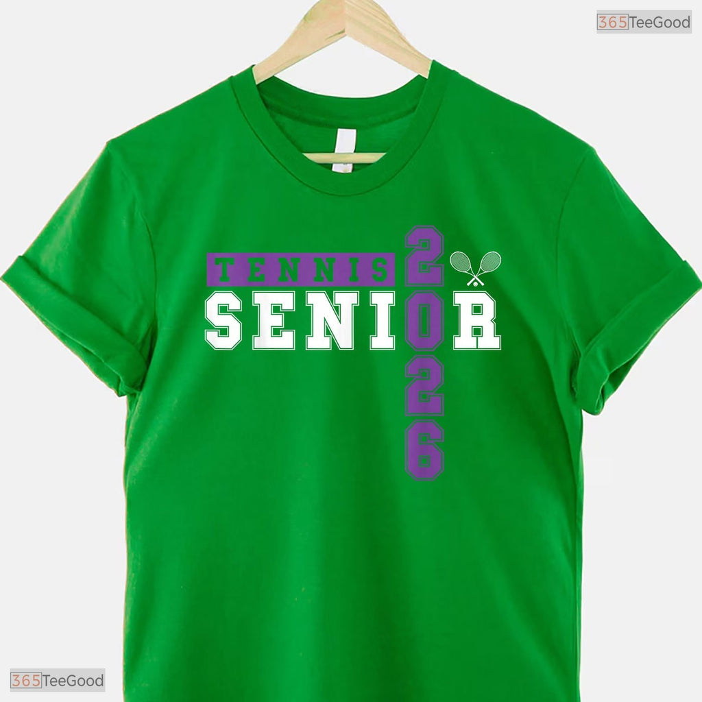 Athletic Tennis Senior Night Tennis Senior 2026 Graduation 76 Sports Day T-Shirt