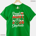 Joyful Senior 2026 Graduation Proud Aunt Of A 2026 Graduate Family Event T-Shirt