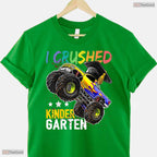 Epic I Crushed Kindergarten Big Truck Graduation Gift Boys Celebration Party T-Shirt