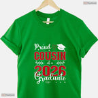 Women's Proud Cousin Of A Class Of 2026 Graduate For Graduation V-Neck Family T-Shirt