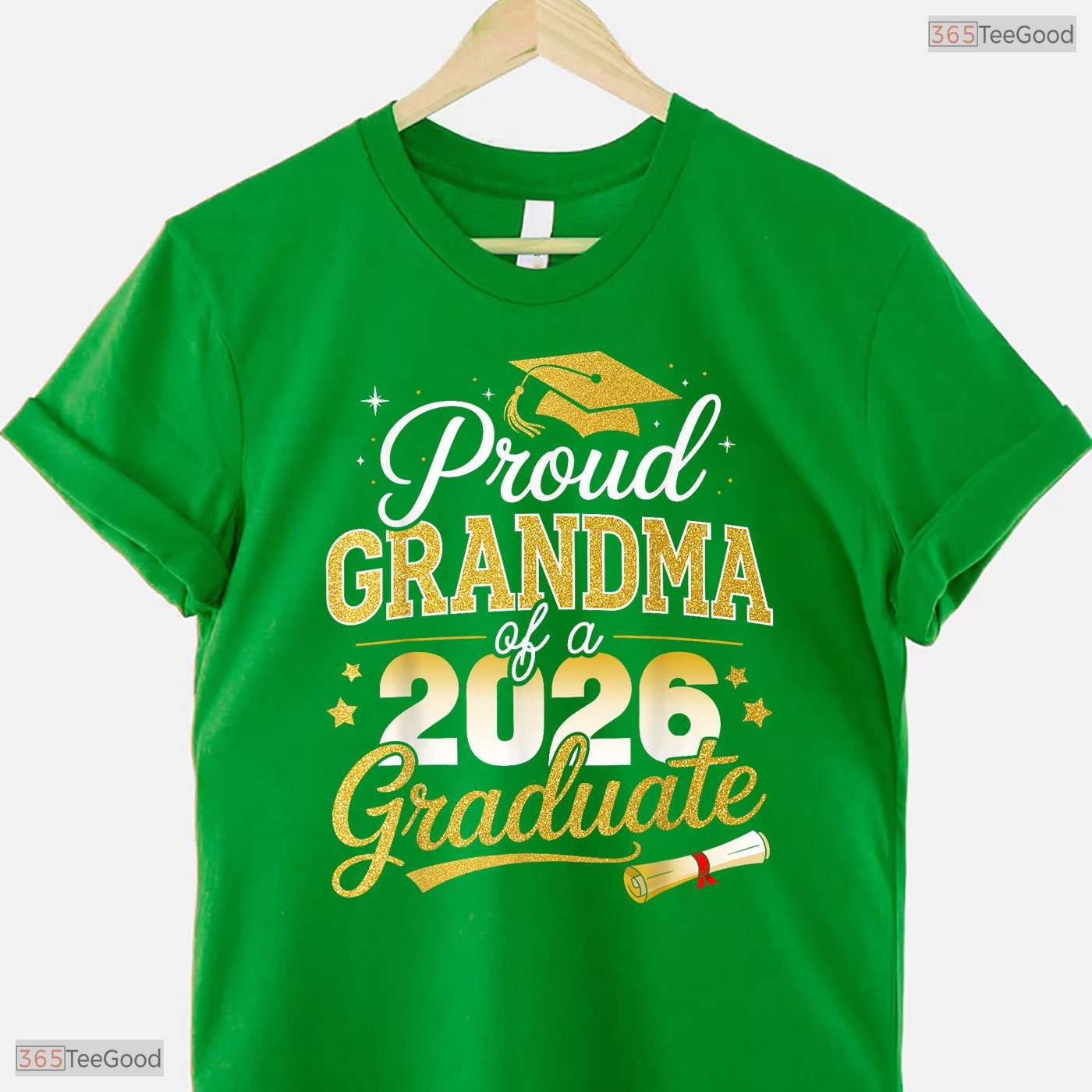 Proud Grandma Of A Class Of 2026 Graduate High School Senior Graduation T-Shirt