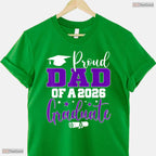 Proud Dad Of A Class Of 2026 Graduate High School Senior Matching Family T-Shirt