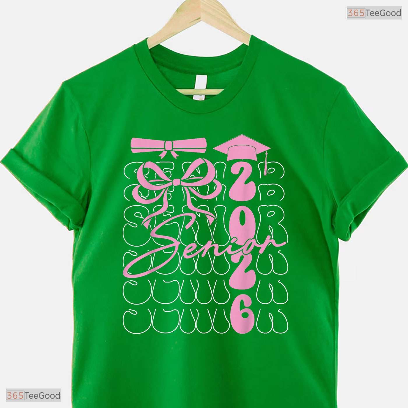 Trendy Coquette Bow Senior 2026 Class Of 2026 Graduation Apparel For Girls Shirt