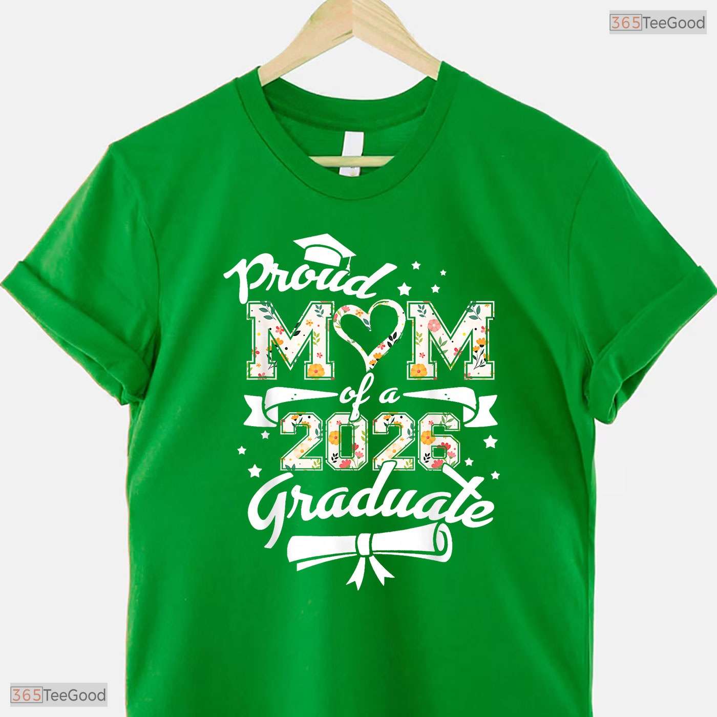 Proud Mom Of A 2026 Graduate High School Senior Matching Family Graduation T-Shirt