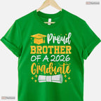 Awesome Proud Brother Of A 2026 Graduate Class of 2026 Celebration T-Shirt