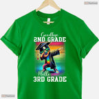 Goodbye 2nd Grade Hello 3rd Grade Dabbing Boy Colorful Last Day Of School T-Shirt