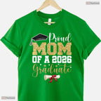 Proud Mom Of A 2026 Senior Graduate Matching Family Graduation Party T-Shirt