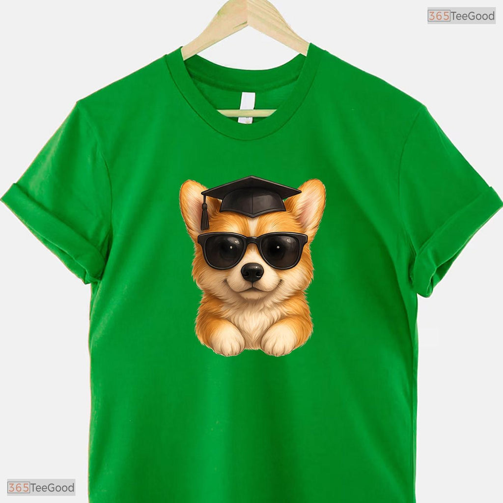 Kawaii Corgi Graduate Cute Dog Lover High School College Graduation T-Shirt
