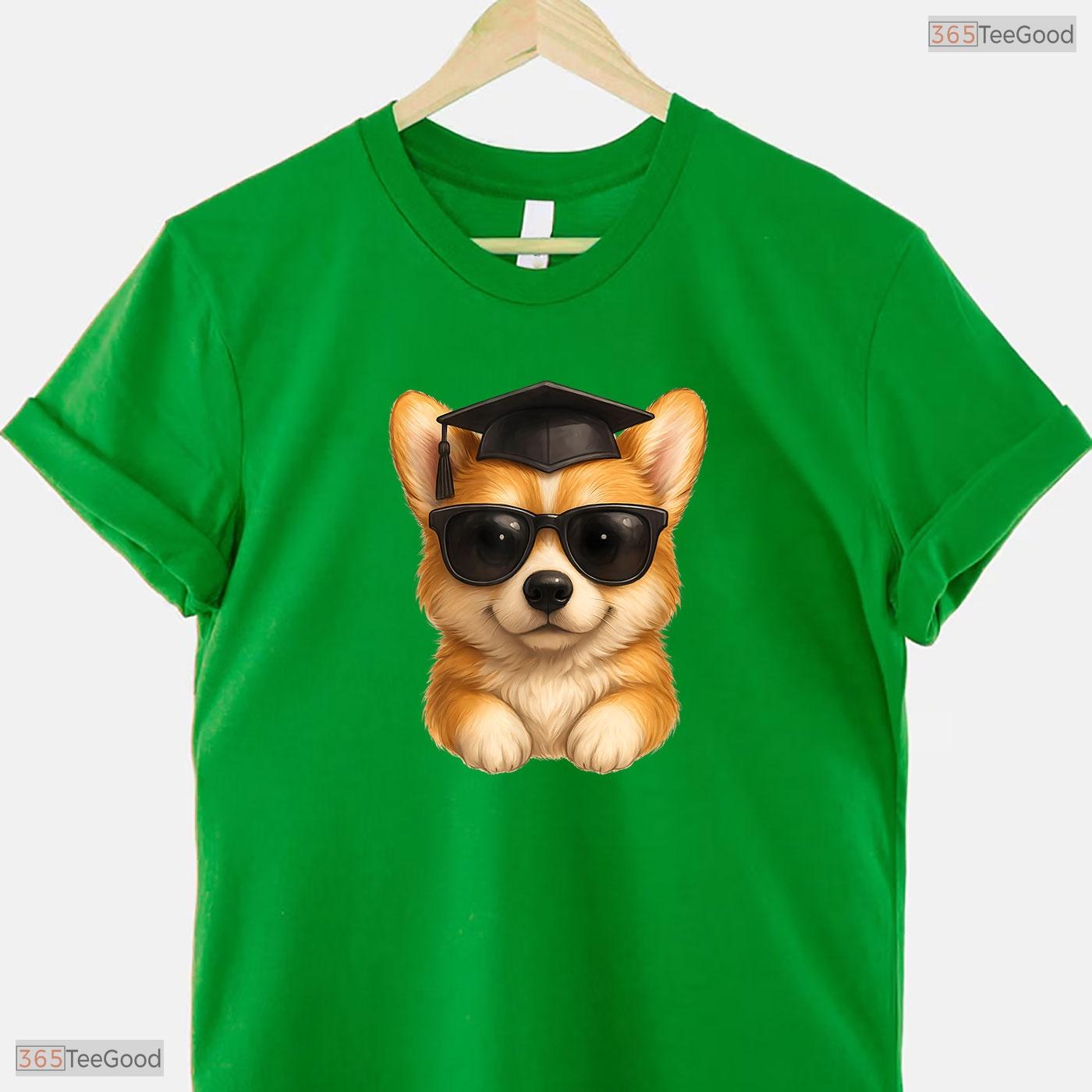 Kawaii Corgi Graduate Cute Dog Lover High School College Graduation T-Shirt