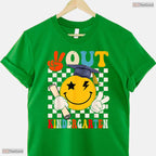 Groovy Peace Out Kindergarten Last Day Of School Retro Graduation Kids Shirt