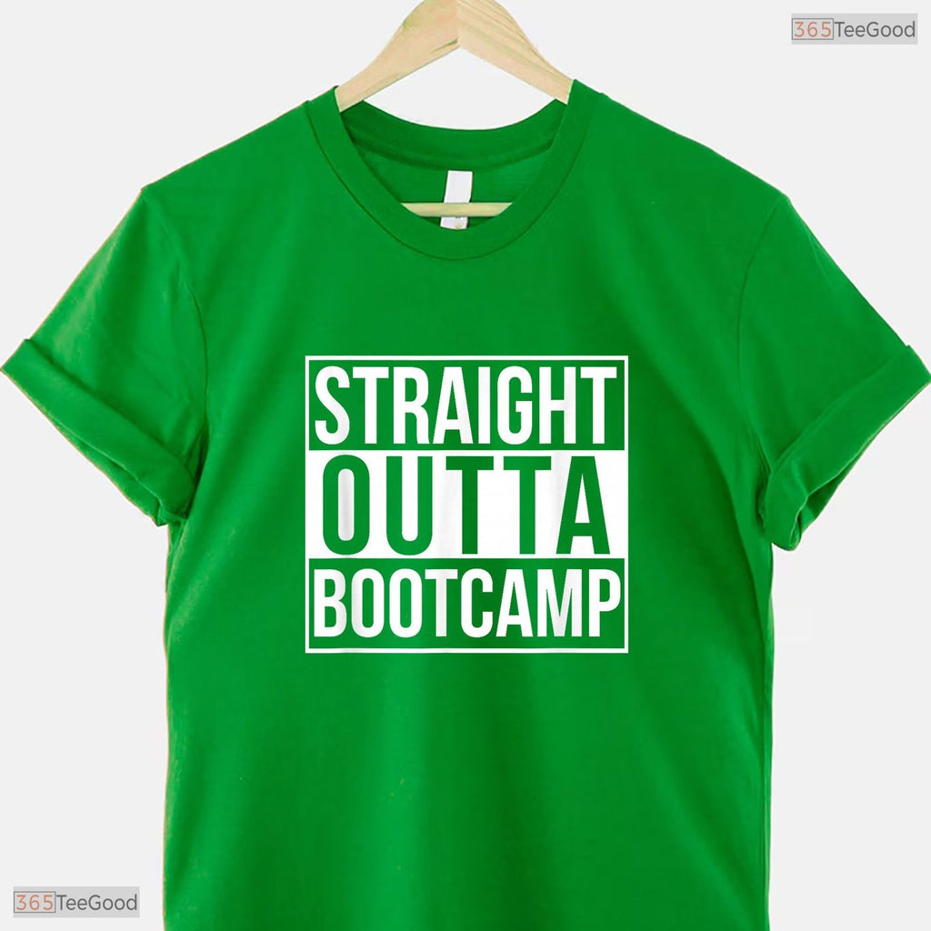 Straight Outta Bootcamp Graduation 2026 Proud Military Training Family Shirt