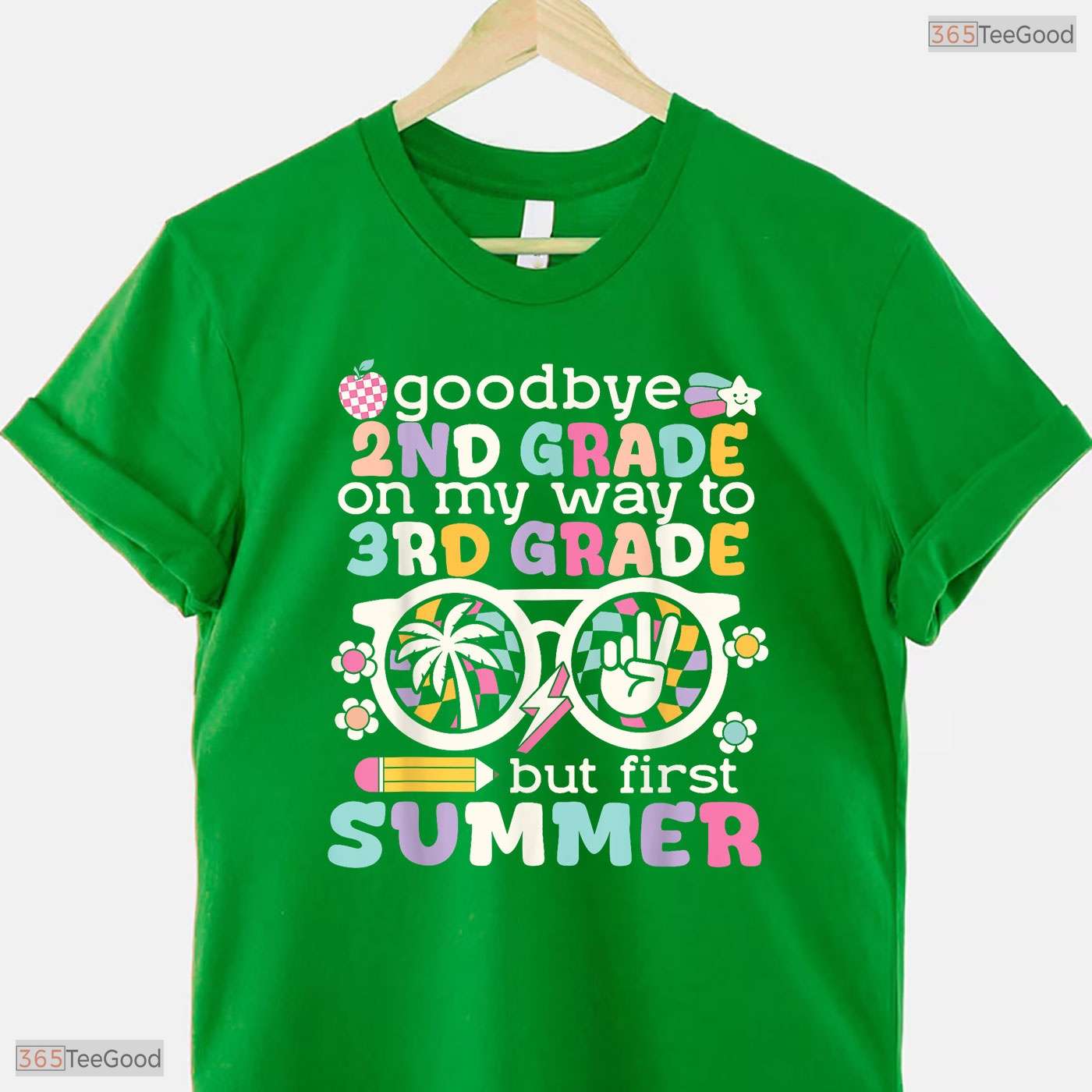 Goodbye 2nd Grade Hello 3rd Grade But First Summer Kids Graduation T-Shirt