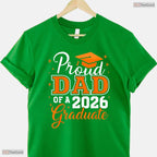 Proud Dad Of A 2026 Graduate High School College Family Matching Party Shirt