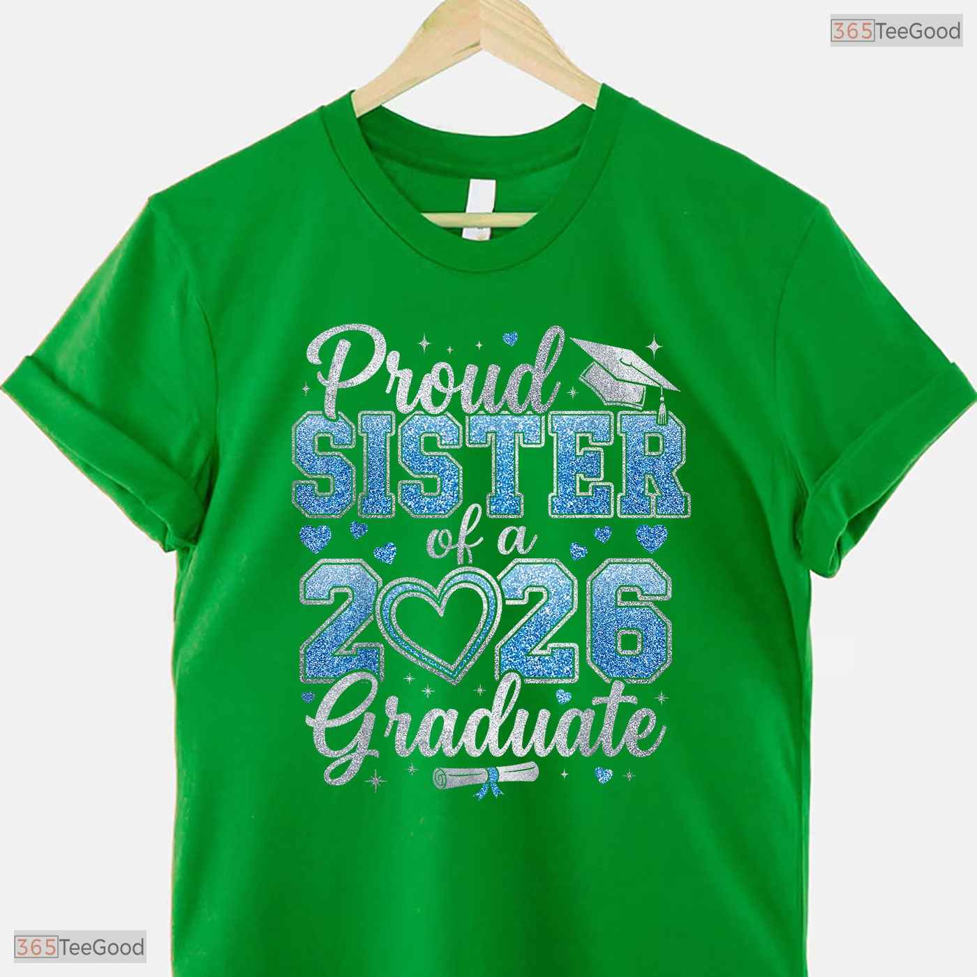 Proud Sister Of A Class Of 2026 Graduate Matching Siblings Graduation Shirt