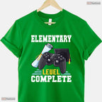 Elementary Level Complete Class Of 2025 Retro Gamer Kids Graduation T-Shirt