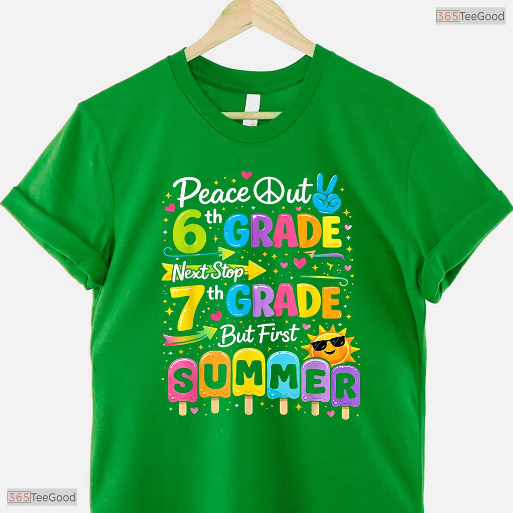 6th Grade Graduate Hello Summer Break Middle School Celebration Party T-Shirt