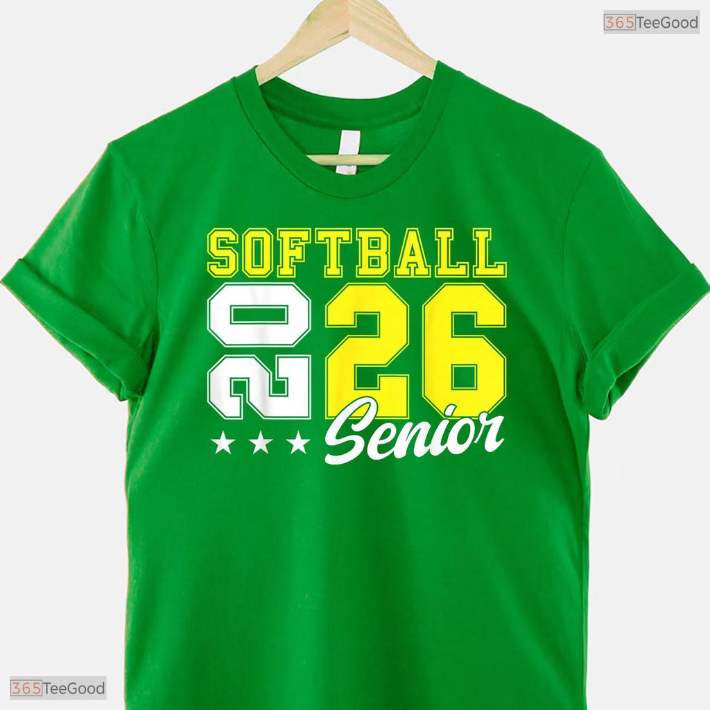 Softball Senior Night 2026 Class Of 2026 Graduation Sports Team Player T-Shirt