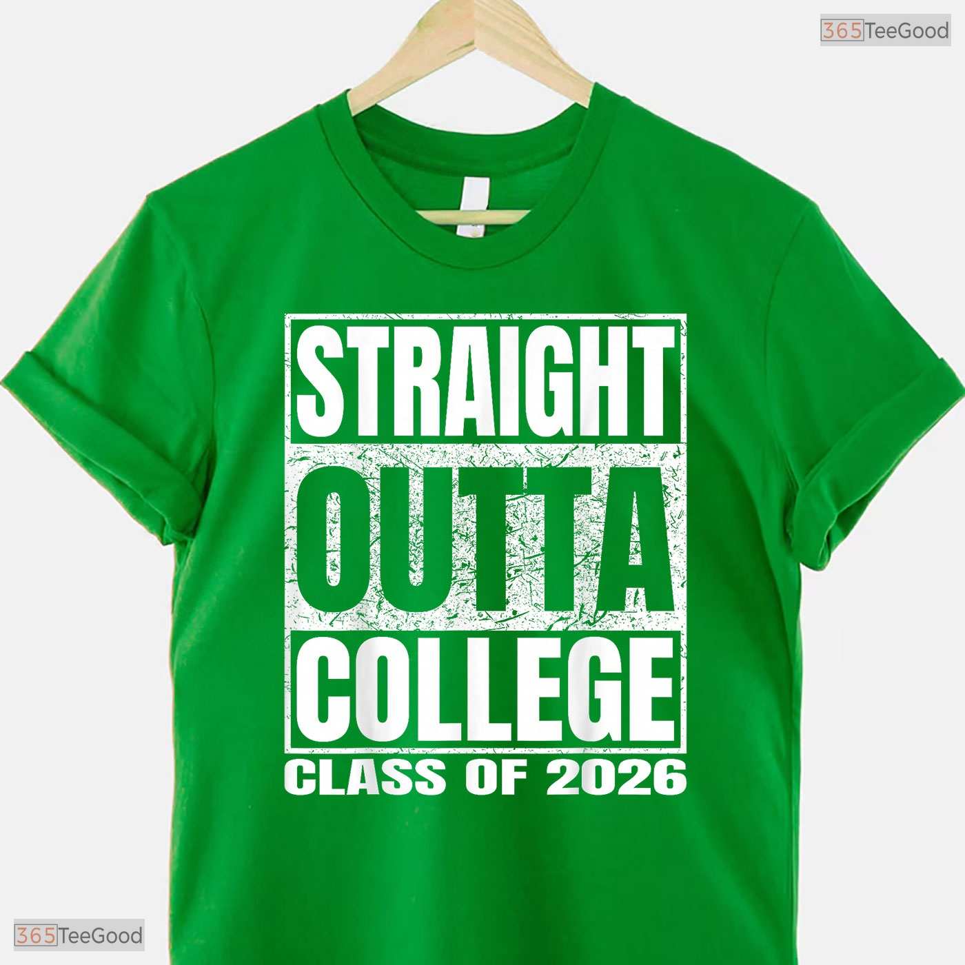 Retro Straight Outta College Funny Graduation Class 2026 University T-Shirt