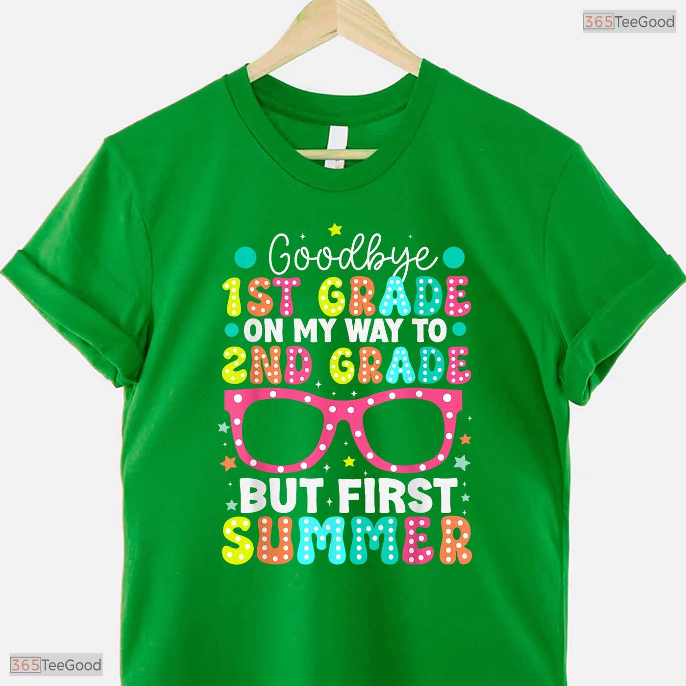 Goodbye 1st Grade Hello 2nd Grade First Summer Break Youth Graduation T-Shirt